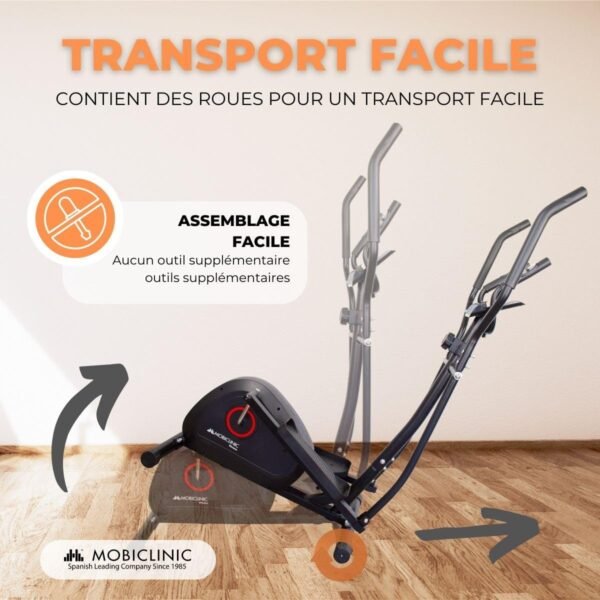 Avis Mobiclinic®Fitness Atlas : Vélo Elliptique 8 Niveaux Résistance 3