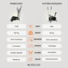 Avis Mobiclinic®Fitness Atlas : Vélo Elliptique 8 Niveaux Résistance 7