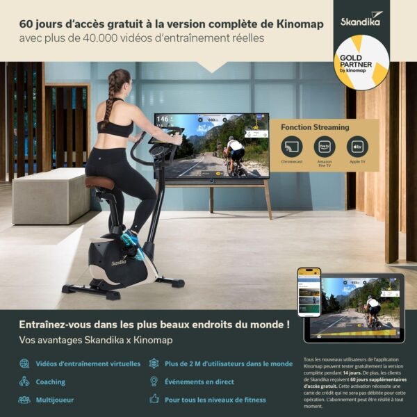 Avis Skandika Vélo d'appartement Vinneren/Glede | Fitness design 3
