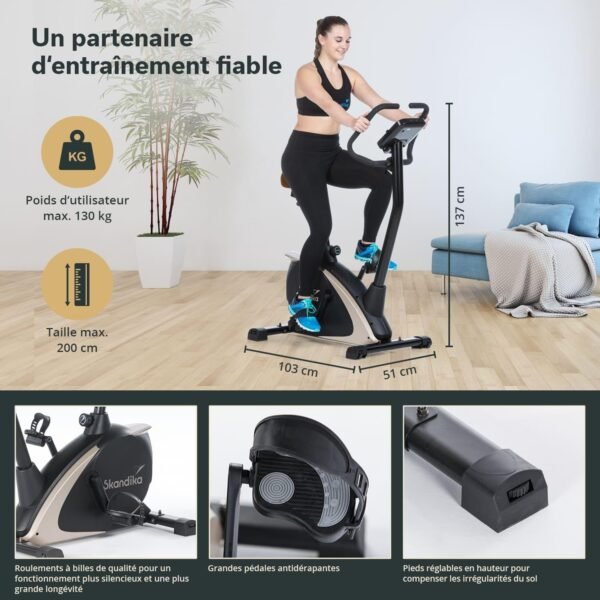 Avis Skandika Vélo d'appartement Vinneren/Glede | Fitness design 5