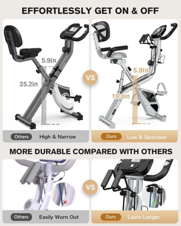Avis sur le pooboo Vélo d'appartement pliable X-Bike pour un entraînement complet 3