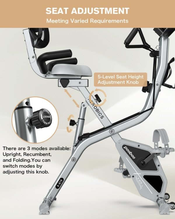Avis sur le pooboo Vélo d'appartement pliable X-Bike pour un entraînement complet 7