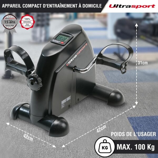 Avis Ultrasport Mini Bike : Vélo d'exercice Compact pour Seniors 2