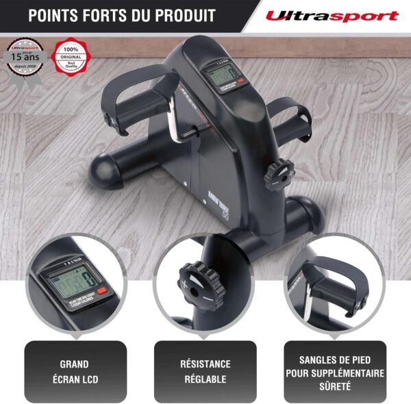 Avis Ultrasport Mini Bike : Vélo d'exercice Compact pour Seniors 4