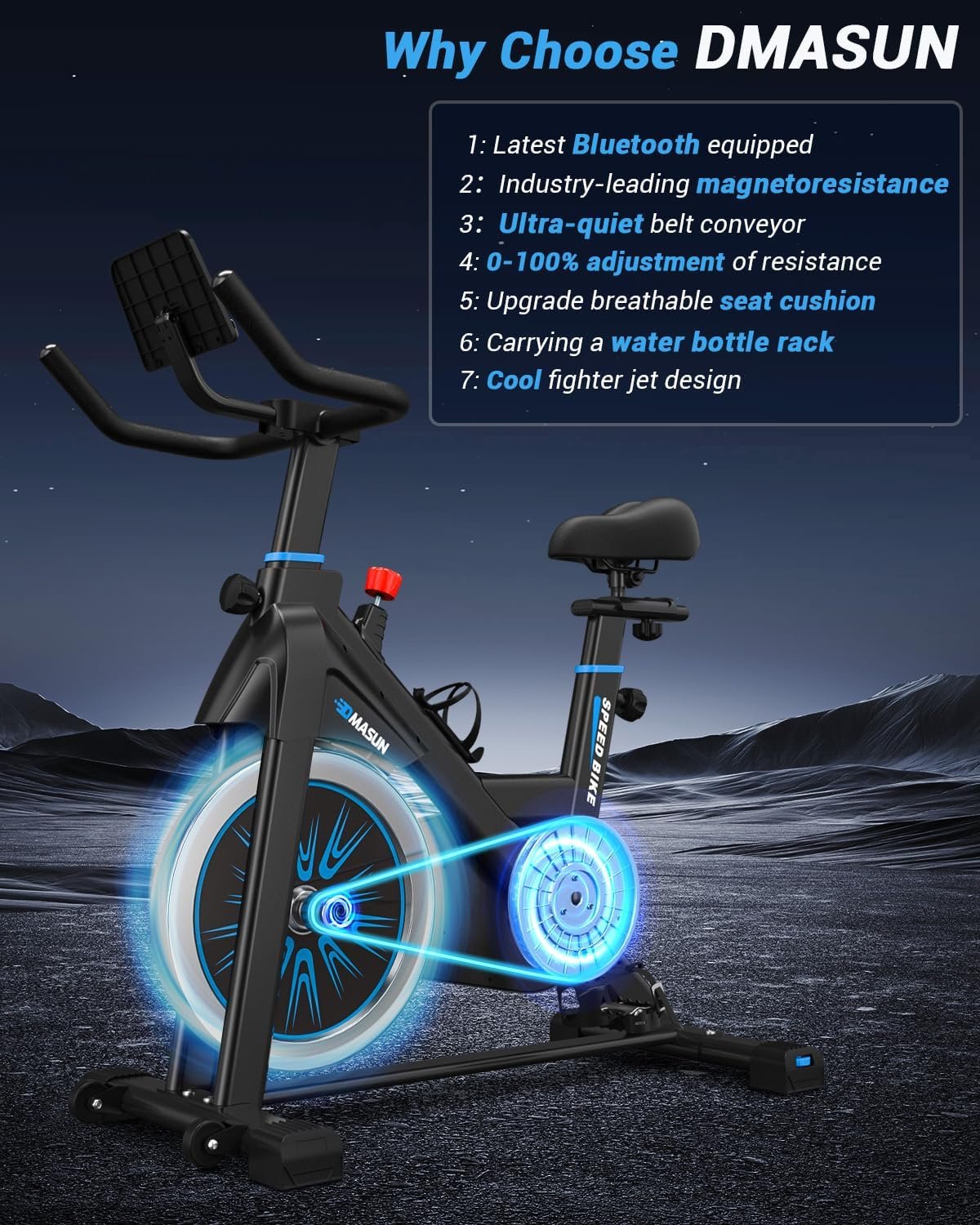DMASUN 8715C Vélo d'appartement: Test et Avis sur le Spinning Bike