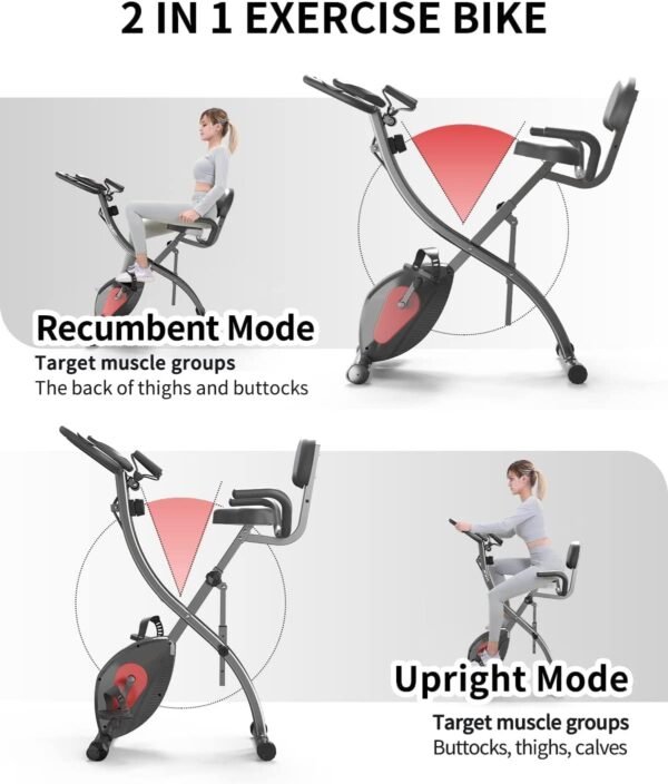 PROIRON Vélo d'Appartement Pliable 3 en 1 Avis - Résistance Magnétique 2