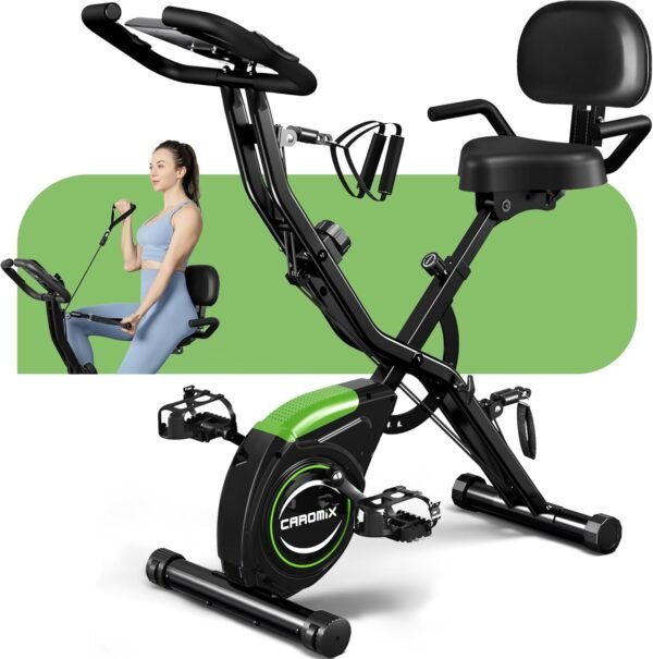 Test Caromix Vélo d'appartement pliable 4 en 1 pour entraînement à domicile 1