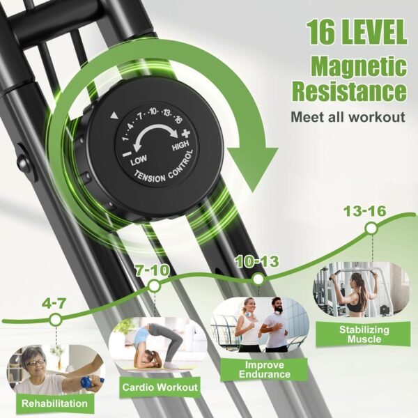 Test Caromix Vélo d'appartement pliable 4 en 1 pour entraînement à domicile 3