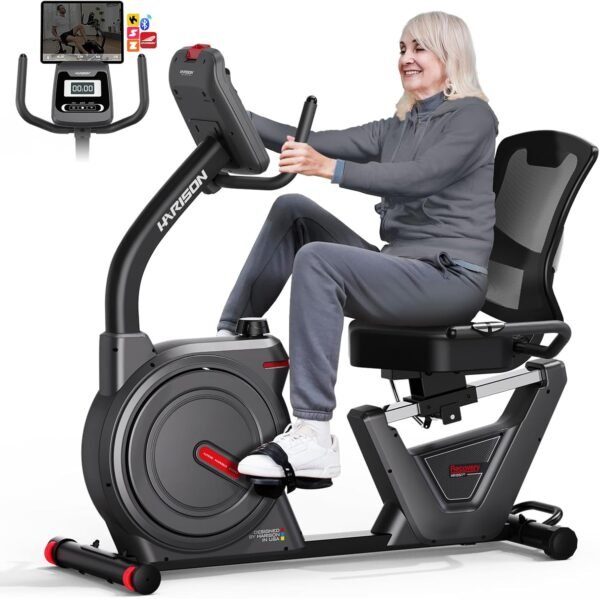 Test du HARISON Vélo d'appartement semi-commercial couché 1