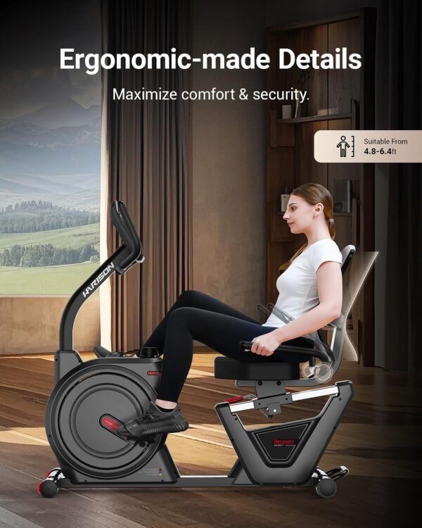 Test du HARISON Vélo d'appartement semi-commercial couché 5