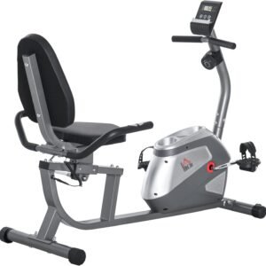 Test du HOMCOM Vélo d'appartement semi-allongé magnétique 8 niveaux 1
