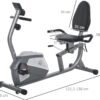 Test du HOMCOM Vélo d'appartement semi-allongé magnétique 8 niveaux 5