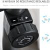 Test du HOMCOM Vélo d'appartement semi-allongé magnétique 8 niveaux 8