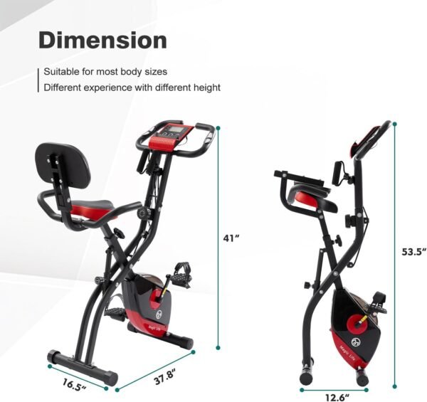 Test du Magic Life Vélo d'appartement pliable avec résistance réglable 6