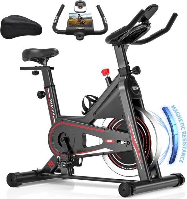 Test et avis sur le vélo d'appartement DMASUN 8732B - Résistance magnétique et confort 1