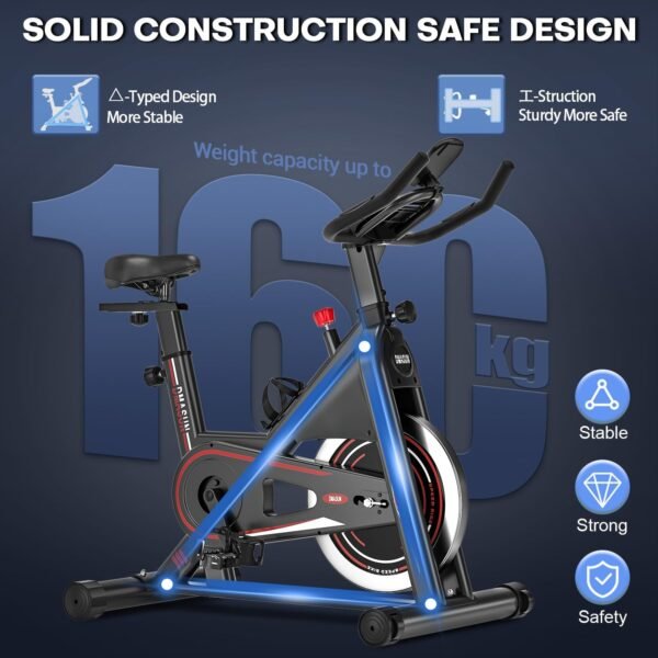Test et avis sur le vélo d'appartement DMASUN 8732B - Résistance magnétique et confort 3