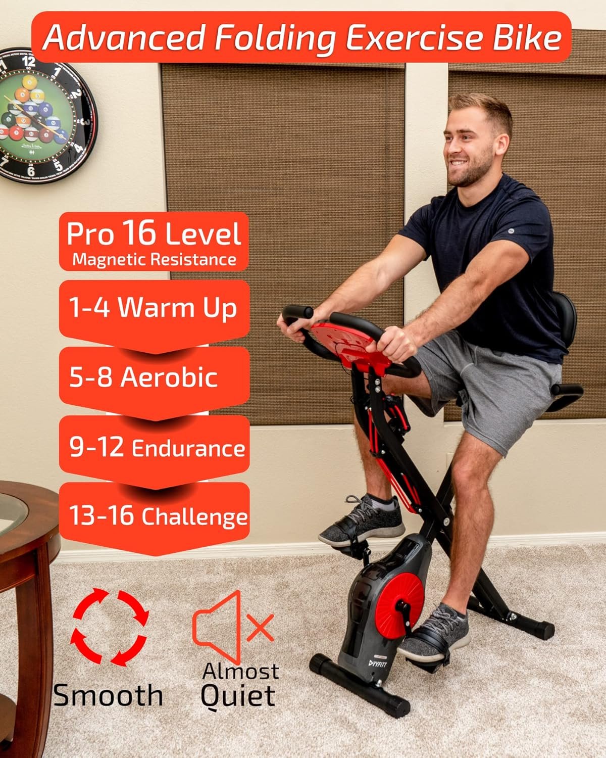YYFITT Vélo d'appartement pliable : test et avis sur l'équipement de sport